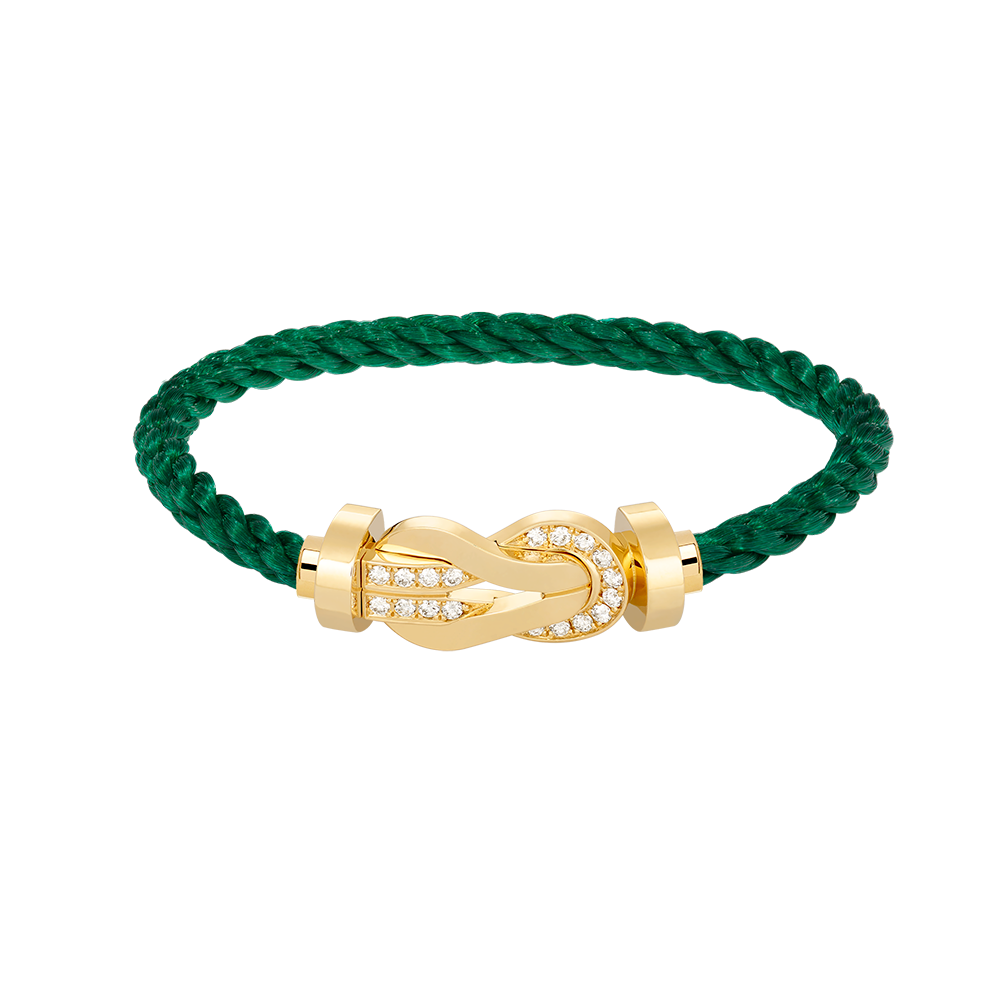 [Eterna Jewels]CHANCE LARGE 8 FIGURE BUCKLE HALF DIAMOND BRACELET GOLD