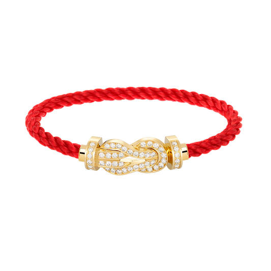 [Eterna Jewels]CHANCE LARGE 8 FIGURE BUCKLE FULLDIAMOND BRACELET GOLD