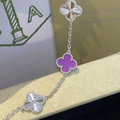 [Eterna Jewels] CLOVER 5 MOTIF VIOLET BRACELET COLLECTION