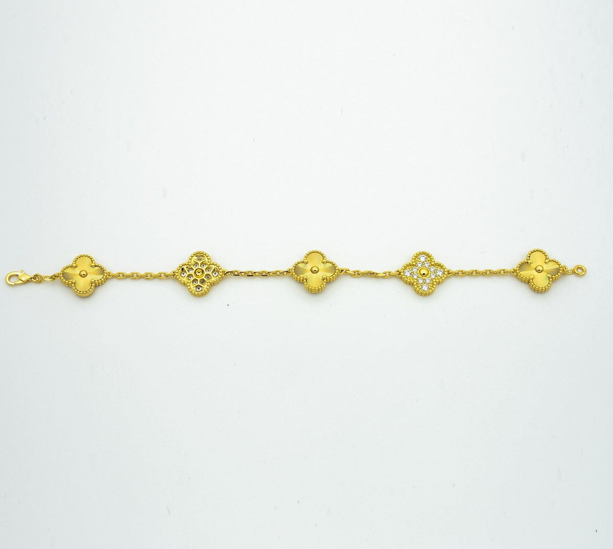 [Eterna Jewels] CLOVER 5 MOTIF LASER BRACELET COLLECTION