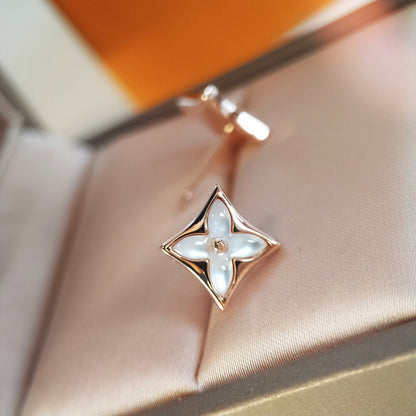 [Eterna Jewels]STAR MOP PINK GOLD EARRINGS