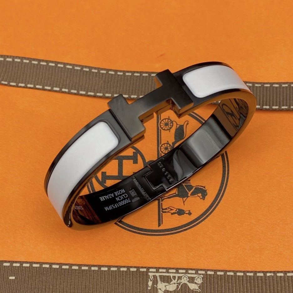 [Eterna Jewels]H BRACELET 12MM BLACK WHITE CERAMIC