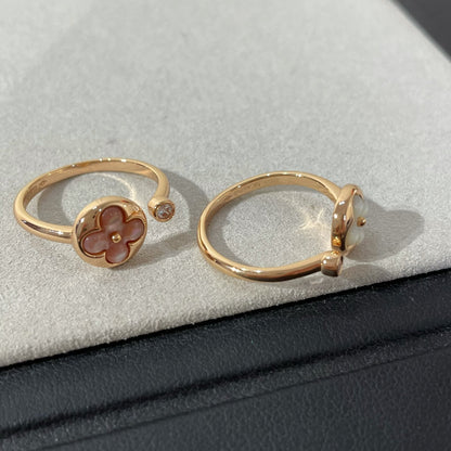 [Eterna Jewels]SUN 1 DIAMOND PINK MOP RING