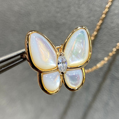 [Eterna Jewels]BUTTERFLY MOP DIAMOND NECKLACE
