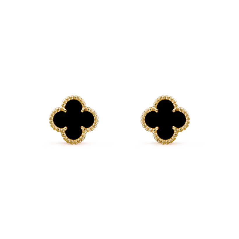 [Eterna Jewels]CLOVER MINI 9.5MM BLACK MOP EARRINGS