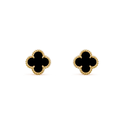 [Eterna Jewels]CLOVER MINI 9.5MM BLACK MOP EARRINGS