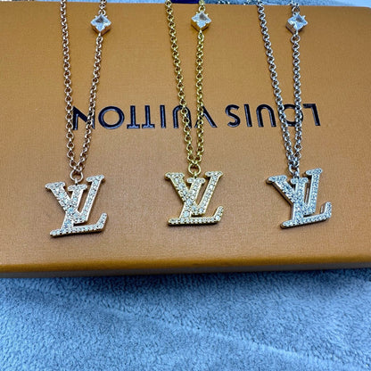 [Eterna Jewels]FULL DIAMOND LETTER NECKLACE