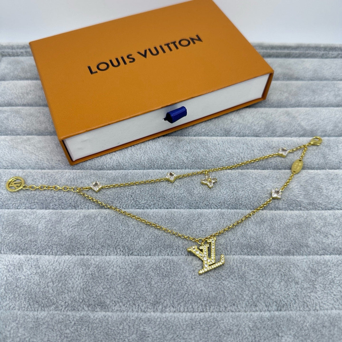 [Eterna Jewels]FULL DIAMOND LETTER NECKLACE