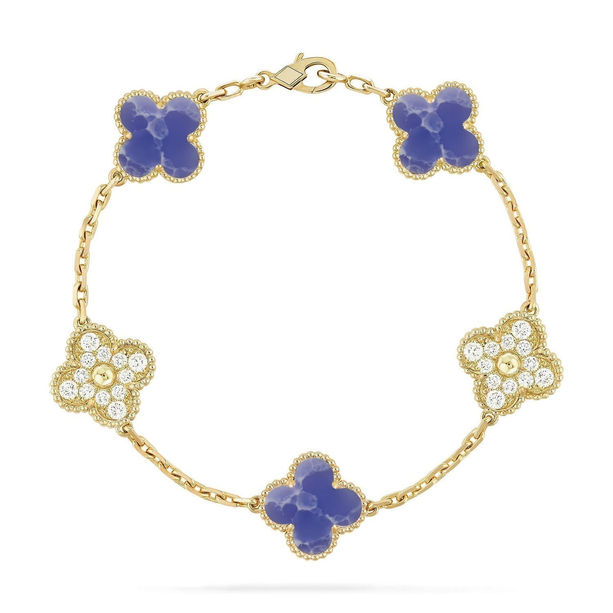 [Eterna Jewels]CLOVER 5 MOTIF BLUE VEINS BRACELET COLLECTION