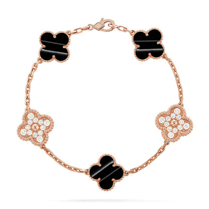 [Eterna Jewels] CLOVER 5 MOTIF PULSAR STONE BRACELET COLLECTION
