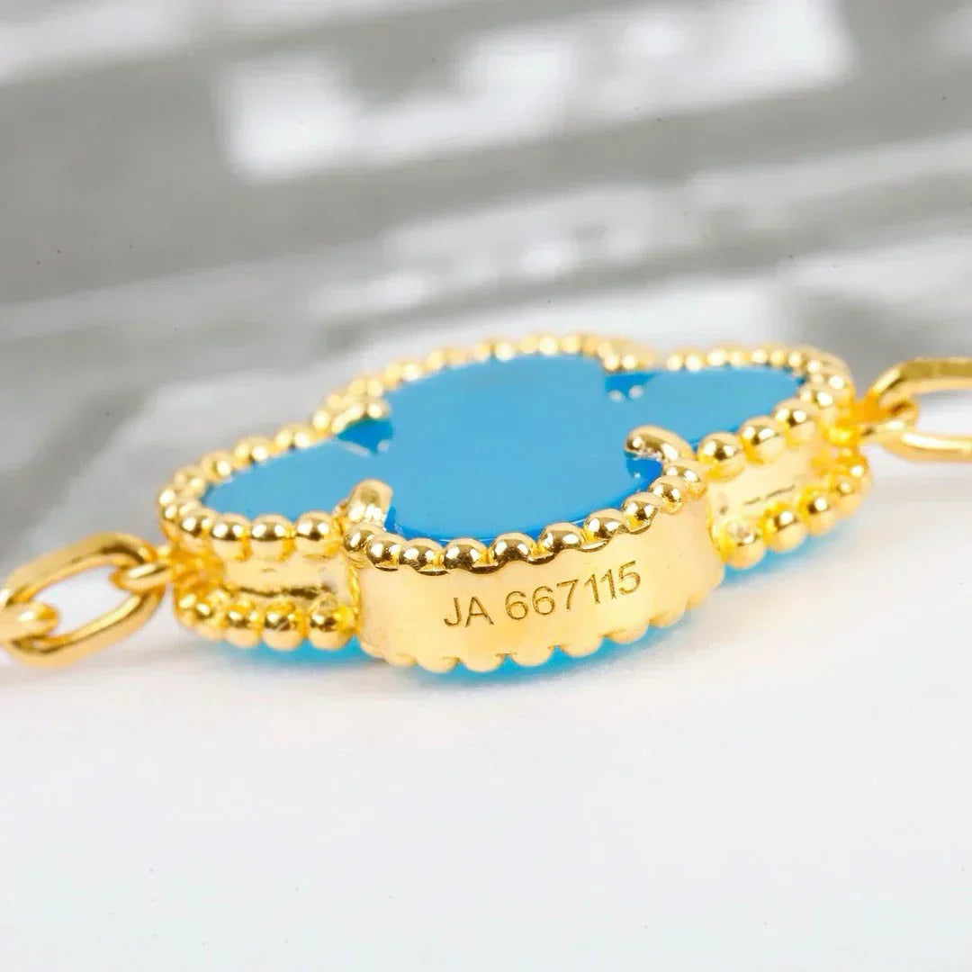 [Eterna Jewels] CLOVER 5 MOTIF TURQUOISE BRACELET COLLECTION