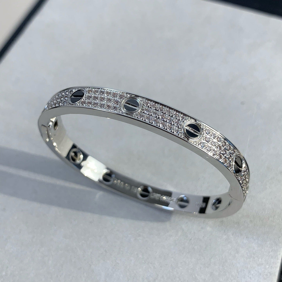 [Eterna Jewels]LOVE BRACELET 6.1MM DIAMOND-PAVED CERAMIC