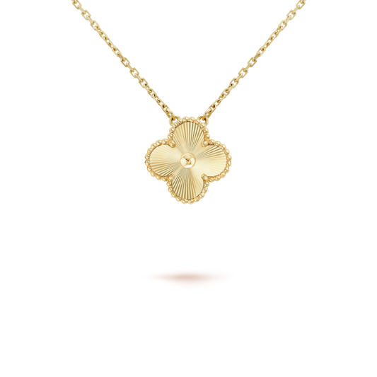 [Eterna Jewels]CLOVER 15MM LASER NECKLACE
