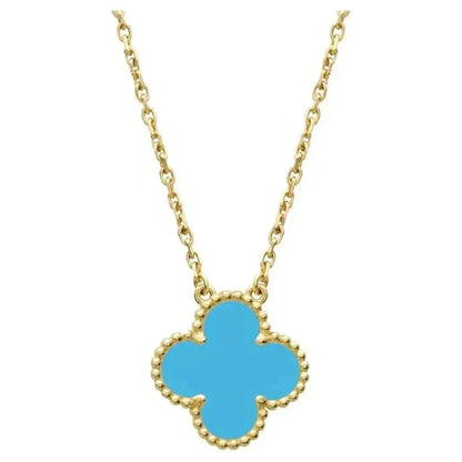 [Eterna Jewels]CLOVER 15MM VINTAGE TURQUOISE NECKLACE
