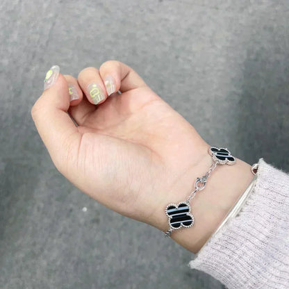 [Eterna Jewels] CLOVER 5 MOTIF PULSAR STONE BRACELET COLLECTION