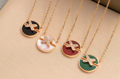 [Eterna Jewels]JEUX DE ROSE GOLD DIAMOND NECKLACE