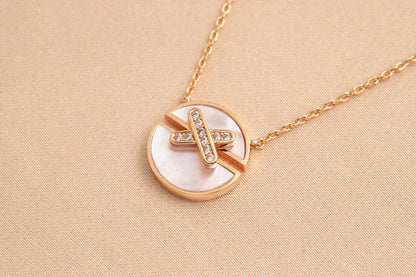 [Eterna Jewels]JEUX DE ROSE GOLD DIAMOND NECKLACE