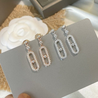 [Eterna Jewels]DORMEUSES MOVE UNO DIAMOND EARRINGS