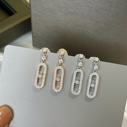 [Eterna Jewels]DORMEUSES MOVE UNO DIAMOND EARRINGS