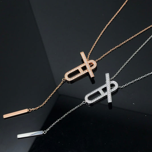 [Eterna Jewels]HM NECKLACE PLATINUM ROSE GOLD DIAMOND
