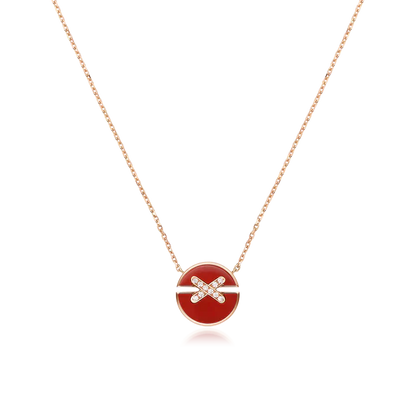 [Eterna Jewels]JEUX DE ROSE GOLD DIAMOND NECKLACE