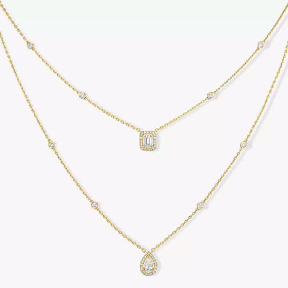 [Eterna Jewels]Diamond Necklace My Twin 2 Rows
