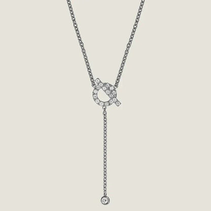 [Eterna Jewels]FINESSE SILVER DIAMOND NECKLACE
