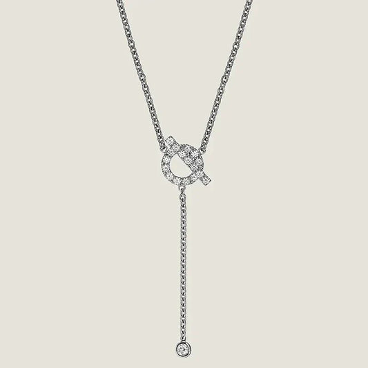 [Eterna Jewels]FINESSE SILVER DIAMOND NECKLACE