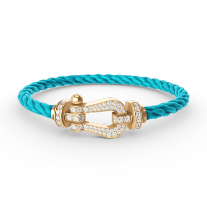 [Eterna Jewels]FORCE LARGE HORSESHOE FULL DIAMOND BRACELET GOLD