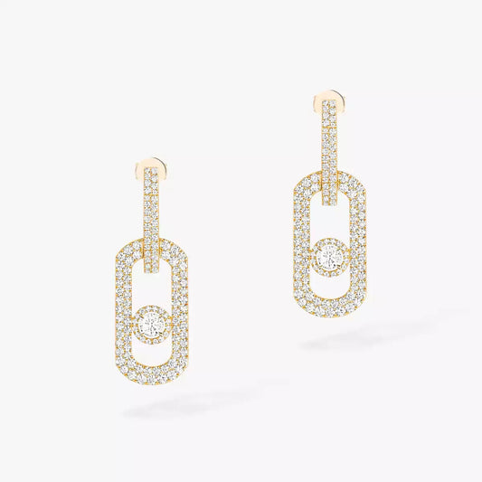 [Eterna Jewels]So Move XL Pave_-Set Diamond Pendant Earrings
