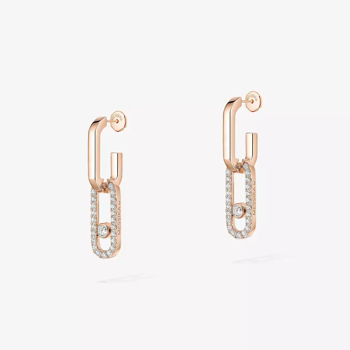 [Eterna Jewels]Move Link Diamond Earrings