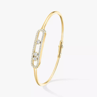 [Eterna Jewels]Move Pavé Diamond Bangle Bracelet M