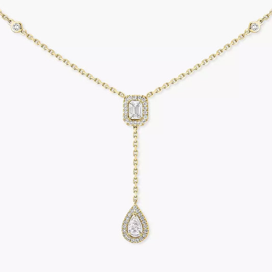[Eterna Jewels]Gold Diamond Tie Necklace