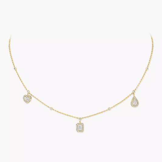 [Eterna Jewels]My Twin Diamond Necklace in Silver