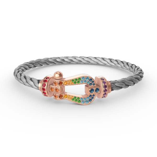 [Eterna Jewels]FORCE LARGE HORSESHOE  COLORED DIAMOND BRACELET ROSE GOLD