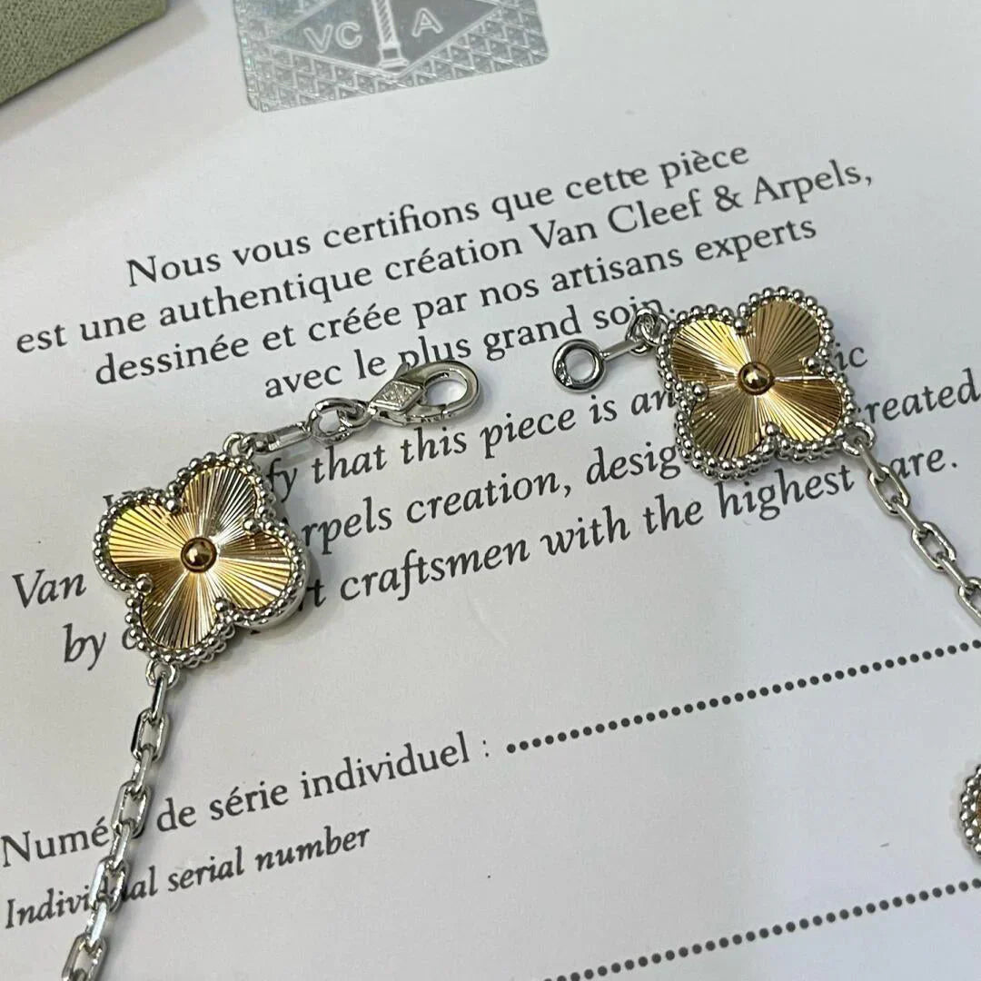 [Eterna Jewels] CLOVER 5 MOTIF LASER BRACELET COLLECTION