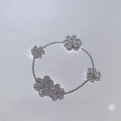 [Eterna Jewels]FRIVOLE SILVER 5 FLOWERS BRACELET
