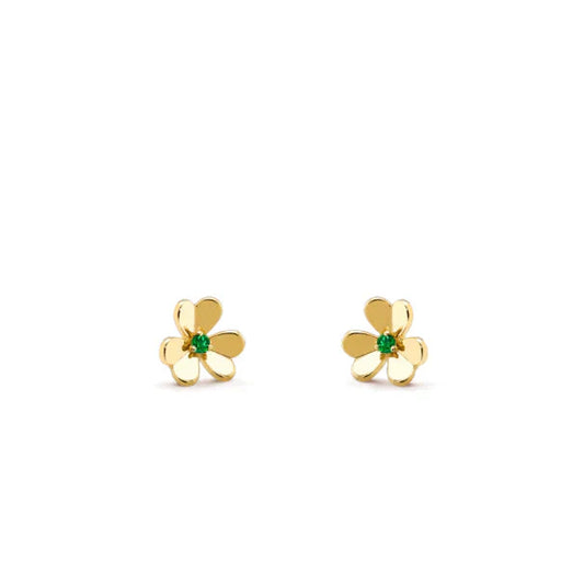 [Eterna Jewels]FRIVOLE  FLOWER MALACHITE EARRINGS