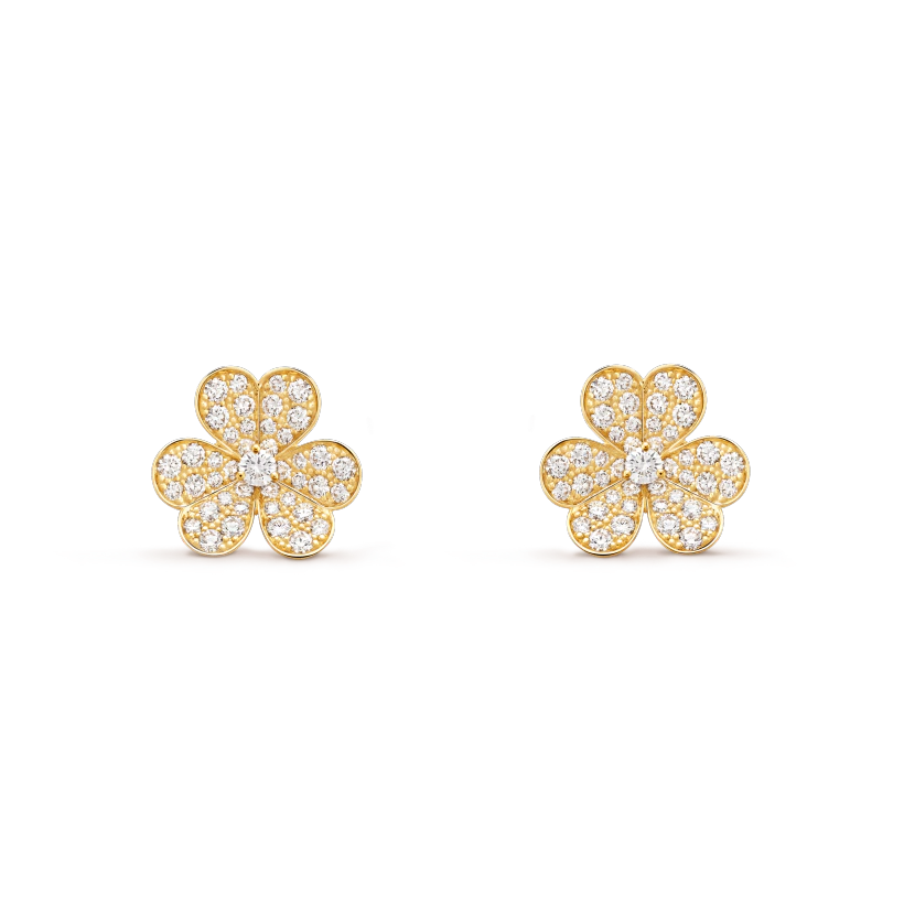 [Eterna Jewels]FRIVOLE GOLD FLOWER DIAMOND EARRINGS