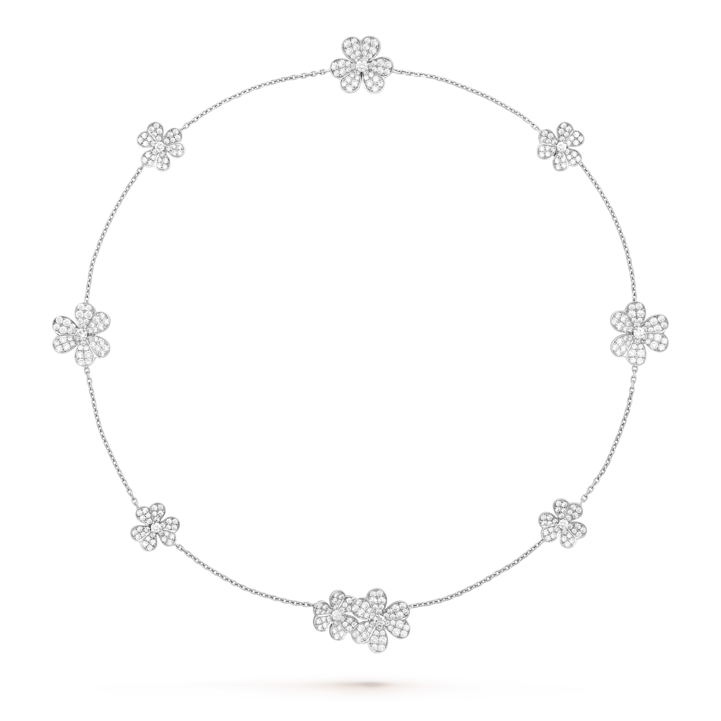 [Eterna Jewels]FRIVOLE SILVER 9 FLOWERS NECKLACE