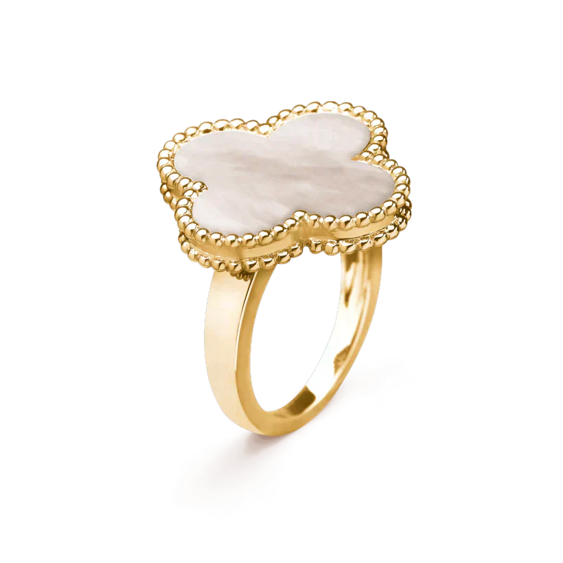 [Eterna Jewels]CLOVER WHITE MOP RING